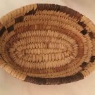 Southwest Native American Indian Papago Coiled Basket Bowl 6.5" x 4.5" x 2"