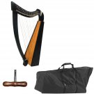 Black  22 Strings Rosewood Celtic Harp Irish Style