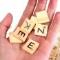 100pcs Wooden Scrabble Letters Scrapbooking Playing Game IQ Props Word