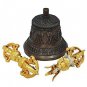 Tibetan Buddhism Bell With Vajra by Vedic Vaani