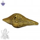 Ganesha carving brass shankh