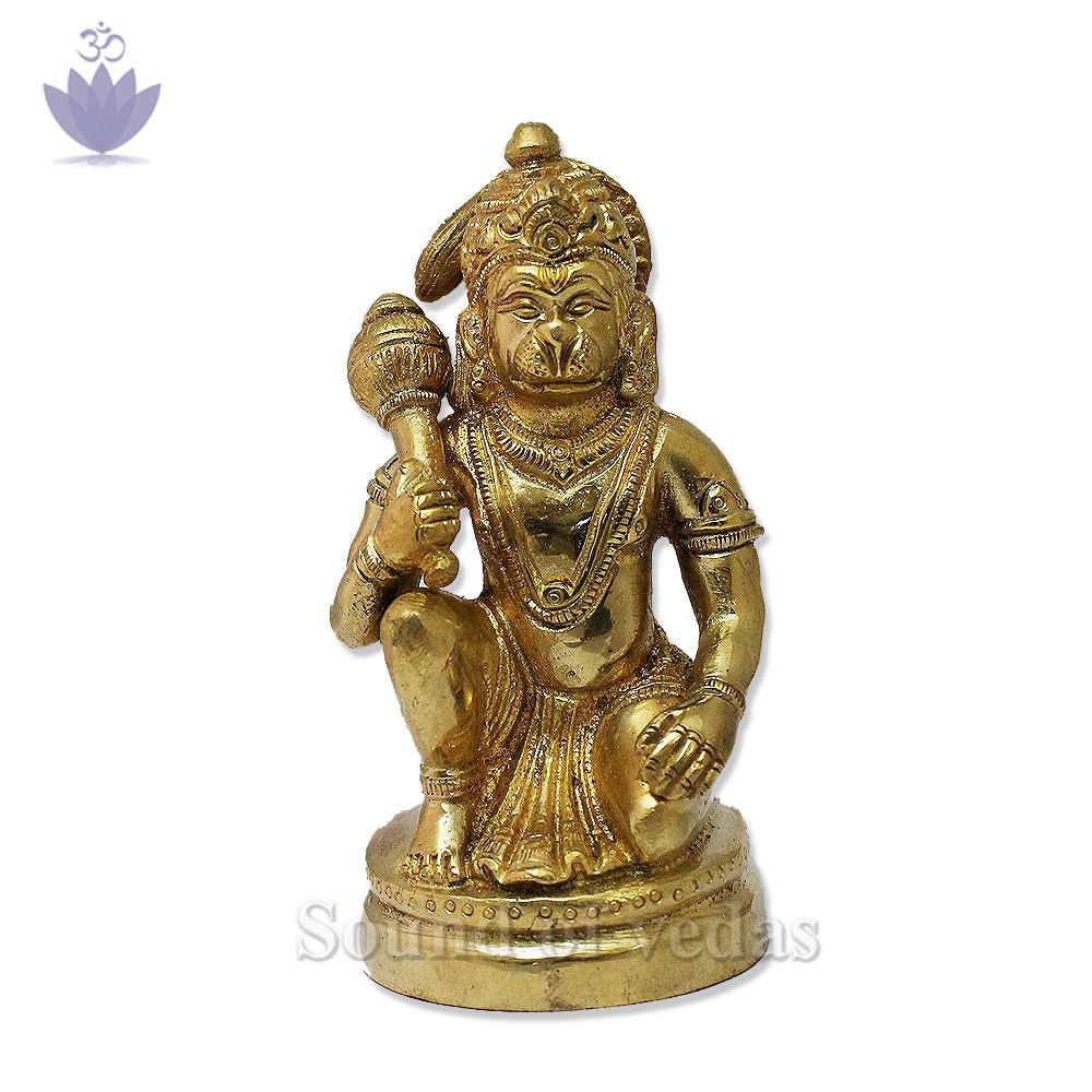 Lord Hanuman Murti in Sitting Posture