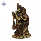 Goddess Radha Krishna Idol in Brass