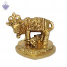 Small Idol of Kamdhenu Cow with Calf Small Idol of Kamdhenu Cow with Calf