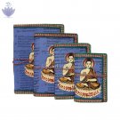 Buddha Painted Handmade Paper Dairy - set of 4 Buddha Painted Handmade Paper Dairy - set of 4