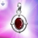 Ruby Gemstone Locket in Sterling Silver Ruby Gemstone Locket in Sterling Silver