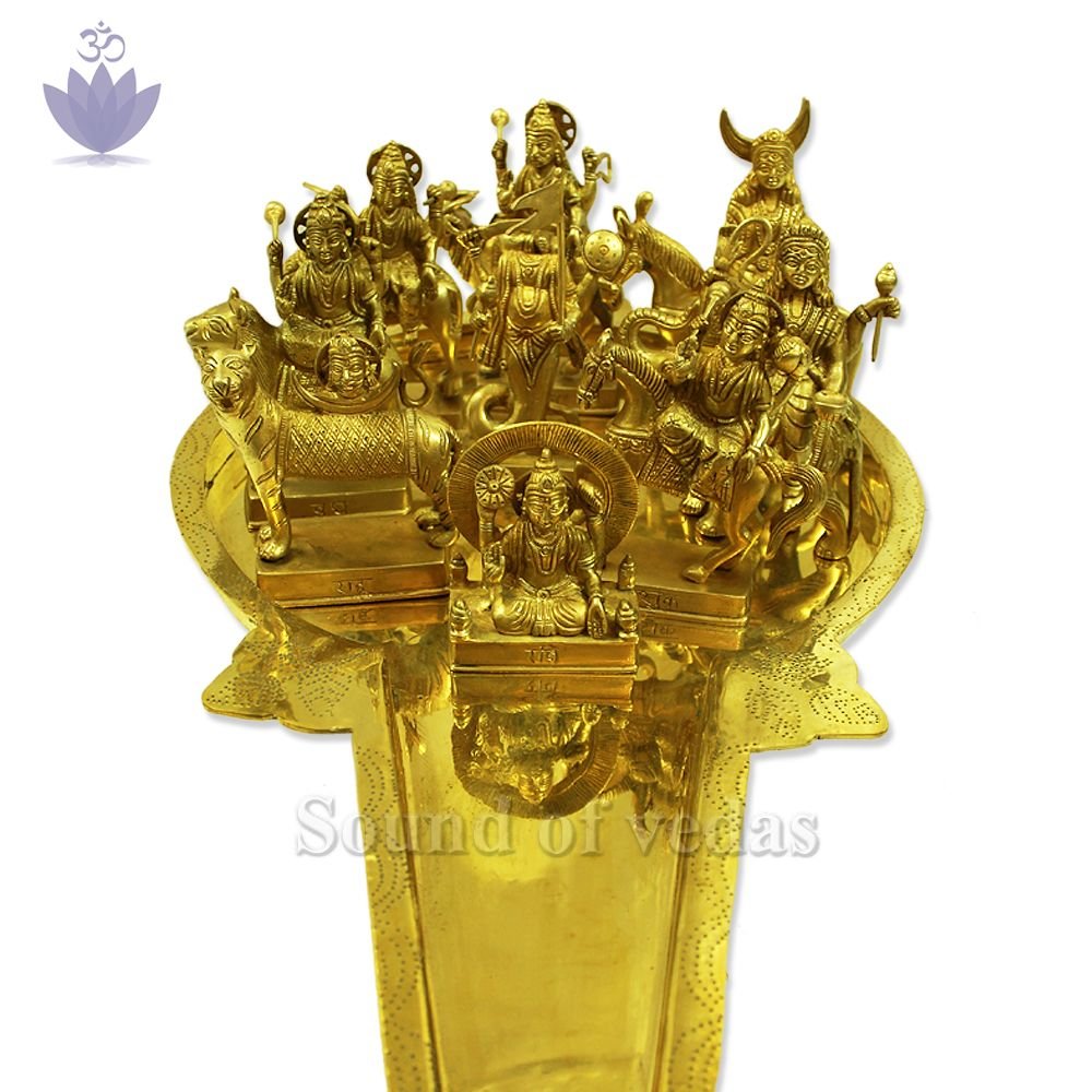 Navgraha Idols with Abhishek Tray