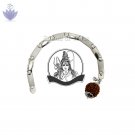 5 Mukhi Rudraksha Bracelet with Silver Chain 5 Mukhi Rudraksha Bracelet with Silver Chain