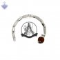 5 Mukhi Rudraksha Bracelet with Silver Chain