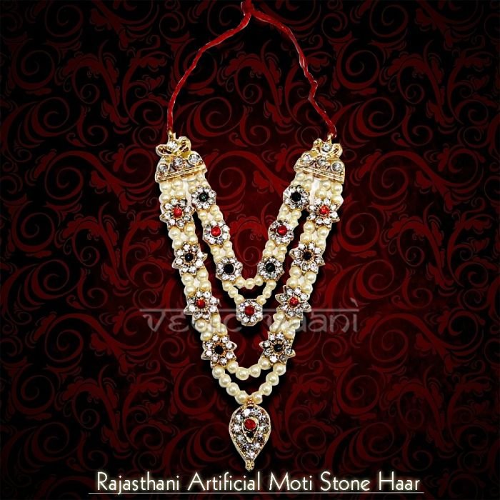 Rajasthani Artificial Moti Stone Haar  Online Store in USA/UK/Europe