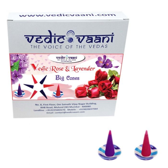 Vedic Rose & Lavender Big Cones  Online Store in USA/UK/Europe
