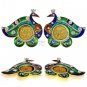 Peacock Kalakruti Meenakari Diya set Online Store in USA/UK/Europe