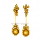 Krishna / Narsimha Havan Spoon - Set of 2 Online Store in USA/UK/Europe Krishna / Narsimha Havan Spoon - Set of 2 Online Store in USA/UK/Europe