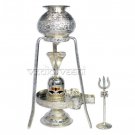 Shivling Abhishekh Set in Pure Silver with Tilak and Eyes Online Store in USA/UK/Europe Shivling Abhishekh Set in Pure Silver with Tilak and Eyes Online Store in USA/UK/Europe