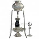Narmada Shivling Abhishekh Set in Pure Silver  Online Store in USA/UK/Europe