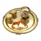 Brass Puja Thali with Mauli Online Store in USA/UK/Europe Brass Puja Thali with Mauli Online Store in USA/UK/Europe