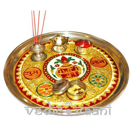 Meenakari Puja Thali Online Store in USA/UK/Europe