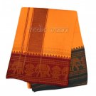 Chennai Cotton Dhoti with Shawl - Elephant Border Buy Online in USA/UK/Europe Chennai Cotton Dhoti with Shawl - Elephant Border Buy Online in USA/UK/Europe