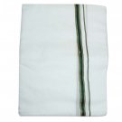 Pure Cotton White Dhoti - Design I Buy Online in USA/UK/Europe Pure Cotton White Dhoti - Design I Buy Online in USA/UK/Europe