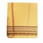 Dhoti with Shawl in Cream Colour with Maroon Strip  Buy Online in USA/UK/Europe