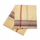 Mix Cotton Dhoti with Shawl Buy Online in USA/UK/Europe Mix Cotton Dhoti with Shawl Buy Online in USA/UK/Europe