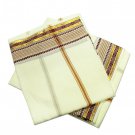 Dhoti with Shawl - Cream Color Online Store in USA/UK/Europe Dhoti with Shawl - Cream Color Online Store in USA/UK/Europe