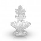 Ganesh Leaf Diya / Oil Lamp in Silver  Buy Online in USA/UK/Europe