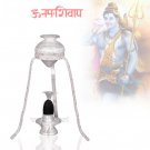 Black Shiva Lingam Stone With Abhishekam Puja Set in Silver Buy Online in USA/UK/Europe Black Shiva Lingam Stone With Abhishekam Puja Set in Silver Buy Online in USA/UK/Europe