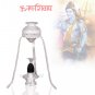 Black Shiva Lingam Stone With Abhishekam Puja Set in Silver Buy Online in USA/UK/Europe