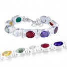 Navratna Bracelet in Pure Silver Buy Online in USA/UK/Europe Navratna Bracelet in Pure Silver Buy Online in USA/UK/Europe