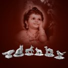 Khilona Seva set for Thakur Ji in Sterling Silver Buy Online in USA/UK/Europe