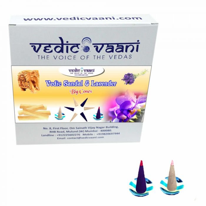 Vedic Sandal & Lavender Big Cones Buy Online in USA/UK/Europe