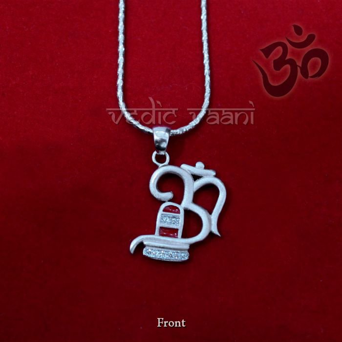 silver shivling locket