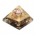 Chakra Stone Orgone Pyramid With Crystal Markaba  Buy Online in USA/UK/Europe