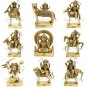 Navgraha Big Idols Set in Brass Buy Online in USA/UK/Europe