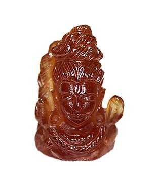 Face of Shiva in Gomedh / Hessonite – 110 carat Buy Online in USA/UK/Europe
