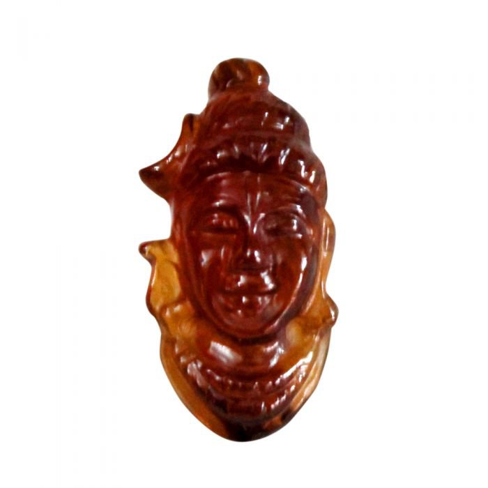 Face of Shiva in Gomedh / Hessonite - 16 carat Buy Online in USA/UK/Europe