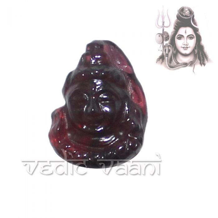 Shiva Face in Garnet Gemstone Buy Online in USA/UK/Europe