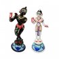 Spiritual Protector Lord Krishna with Radha Handpainted Idol Buy Online in USA/UK/Europe