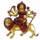 Sherawali Maa Statue In Antic Finish Buy Online in USA/UK/Europe