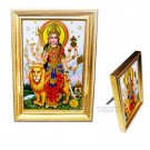 Goddess Durga Golden Frame Buy Online in USA/UK/Europe