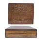 Brass Flower Inlay Worked Wooden Jewellery Box Buy Online in USA/UK/Europe