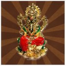 Ganesha on Lotus ( Gold Polish ) Buy Online in USA/UK/Europe
