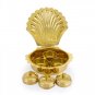 Designer Brass Haldi Kumkum with 3 Container Buy Online in USA/UK/Europe