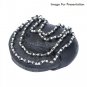Natural Black Tulsi Mala in Silver Caps Buy Online in USA/UK/Europe