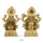 Laxmi Ganesh Seat on Lotus Statue in Brass Buy Online in USA/UK/Europe