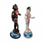 Spiritual Protector Lord Krishna with Radha Handpainted Idol Buy Online in USA/UK/Europe