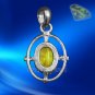 Yellow Sapphire Locket in Sterling Silver Buy Online in USA/UK/Europe
