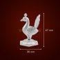 Dancing Peacock Showpiece Sterling Silver idol For Home Decor and Gift Buy Online in USA/UK/Europe