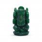 Green Jade Stone Lord Ganesha Vighnaharta Bappa Morya Idol (1 Pcs)